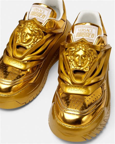 versace sneaker oro|latest versace sneakers.